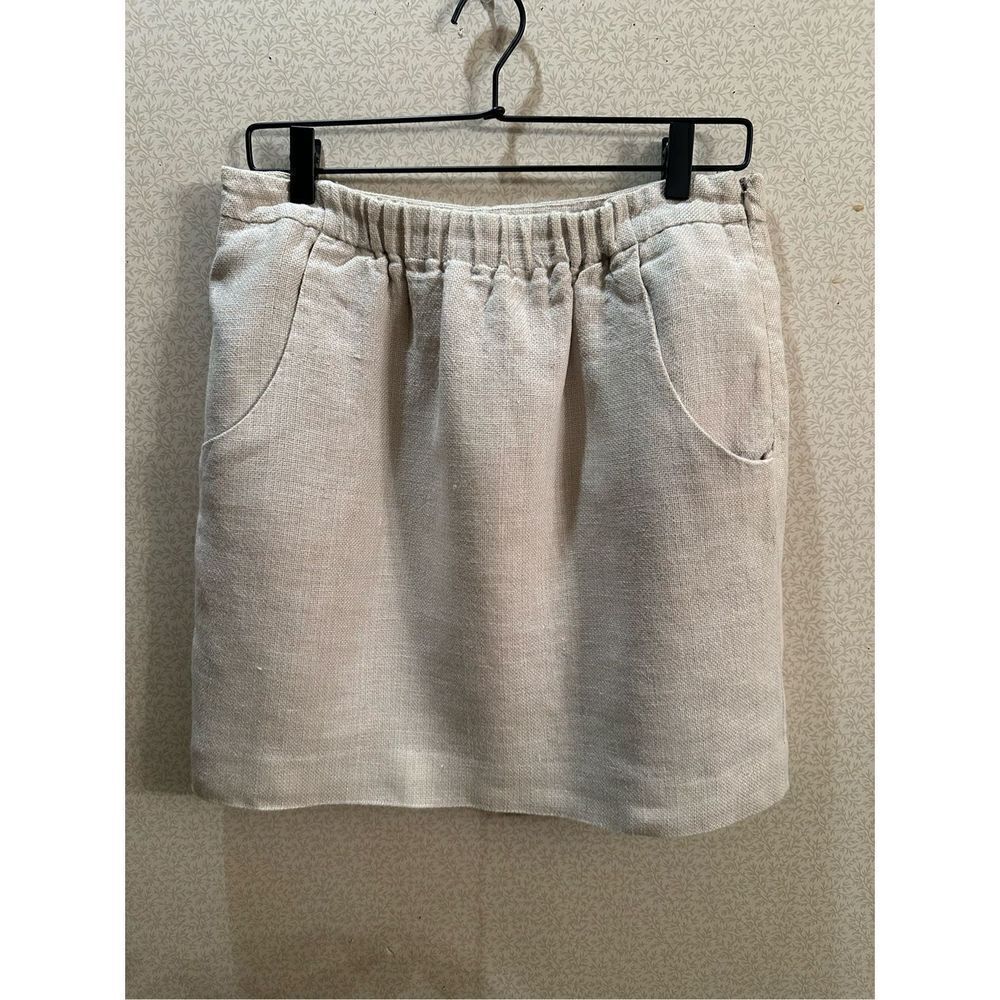 LOFT Cream Mini Skirt